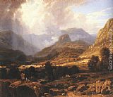 John Canvas Paintings - Landscape in the Lake District with the Vale of St. John between Thirlmere and Keswick